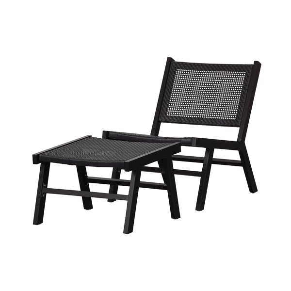 Poggiapiedi nero per sedia da giardino Puk - WOOOD-image-3