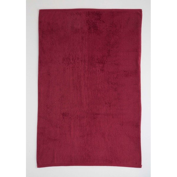 Set di 3 asciugamani in cotone rosso scuro Lisa Coral - El Delfin-image-1