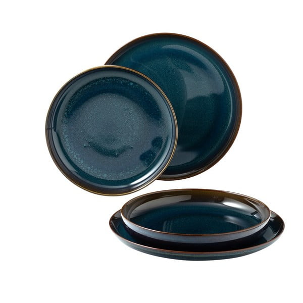 Set di 4 pezzi di piatti in porcellana blu scuro Villeroy & Boch Like Crafted - like | Villeroy & Boch