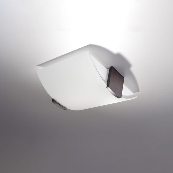 Lampada da soffitto bianca con paralume in vetro 33x30 cm Eva - Nice Lamps