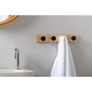 Appendiabiti da parete nero in legno di pino Knobs - PT LIVING