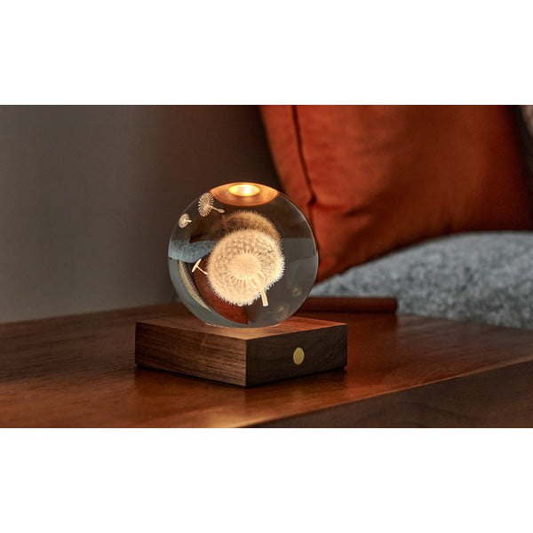 Decorazione luminosa marrone scuro con ricarica USB Amber – Gingko-image-1