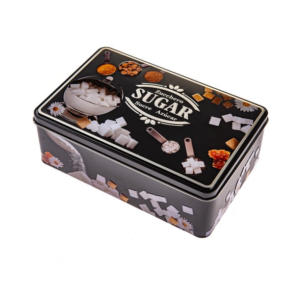 Contenitore per alimenti in metallo per lo zucchero Black3D – Dakls
