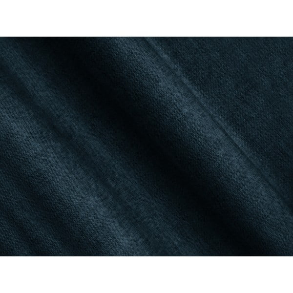 Divano angolare blu scuro (con penisola a sinistra/a U) con rivestimento in velluto Loretto – Cosmopolitan Design-image-4