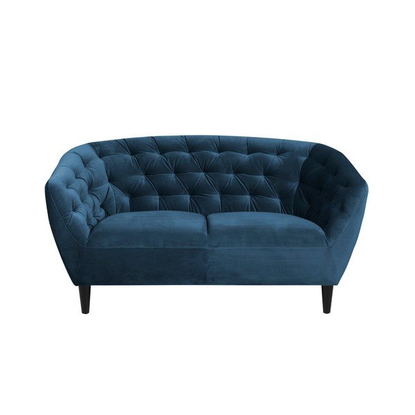 Divano in velluto blu scuro, 150 cm Ria - Actona