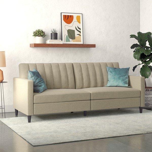 Divano letto beige 86 cm Celine - Støraa-image-1