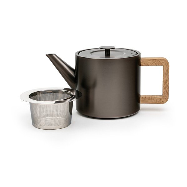 Teiera grigia in acciaio inox con filtro 1,1 l Duet Narvik – Bredemeijer-image-2