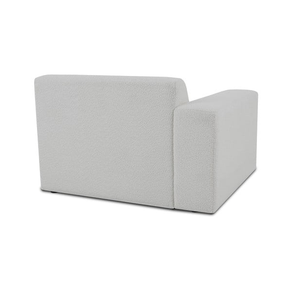 Modulo divano bianco in tessuto bouclé (angolo sinistro) Roxy - Scandic-image-2