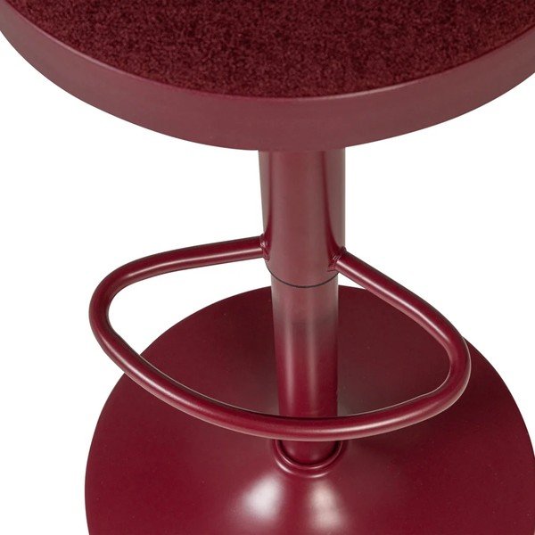 Sedia da bar burgundy imbottito con altezza regolabile Mevo – WOOOD-image-4