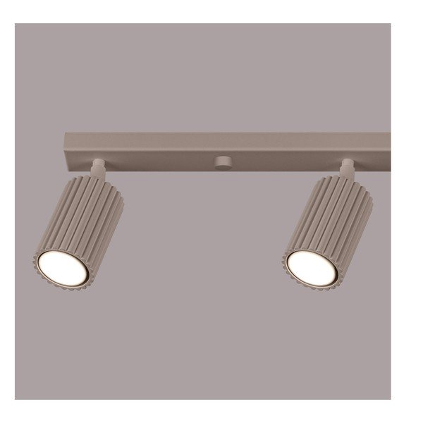 Faretto grigio tortora in metallo 6,5x81 cm Gleam – Sollux-image-3