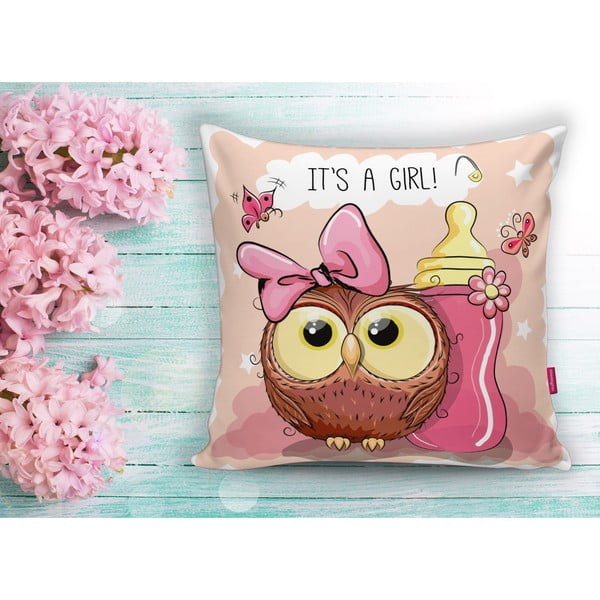 Federa da bambini 43x43 cm Girl Owl - Mila Home-image-2