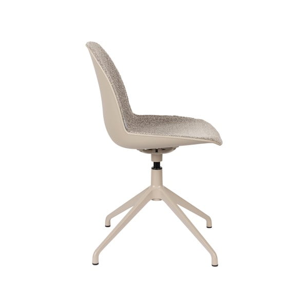 Sedia da ufficio grigia in imbottito Albert Kuip – Zuiver-image-4