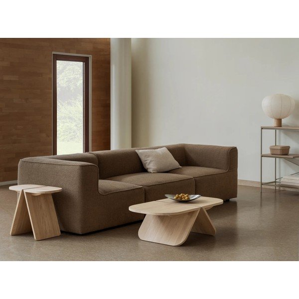 Tavolino da salotto di colore naturale in rovere massiccio 54x100 cm Avio – Blomus-image-1
