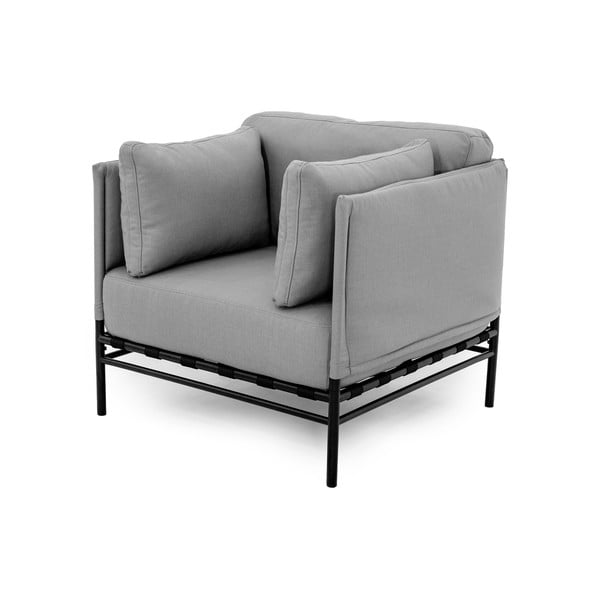 Poltrona da giardino imbottita grigio chiaro Dandy - Sit Sit-image-3