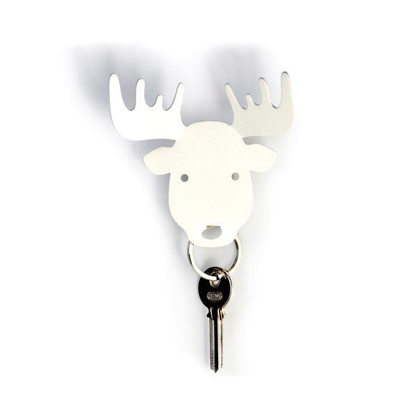 Věšák na klíče Moose, bílý