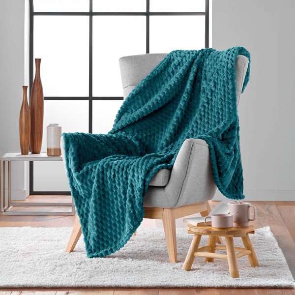 Coperta blu in microflanella 125x150 cm Mini Frosty – douceur d'intérieur-image-2