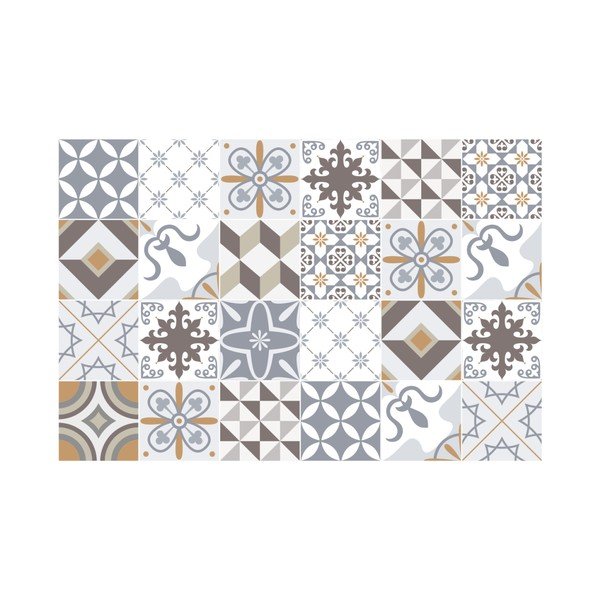 Set di 24 piastrelle Adesivi beige - Ambiance-image-1