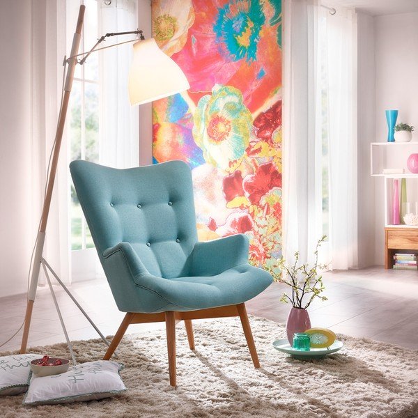 Poltrona turchese Aiko - Max Winzer-image-1
