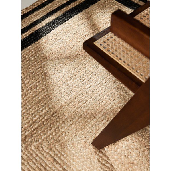 Tappeto nero/di colore naturale in iuta reversibile/tessuto a mano 120x170 cm Jutta – Hanse Home-image-2