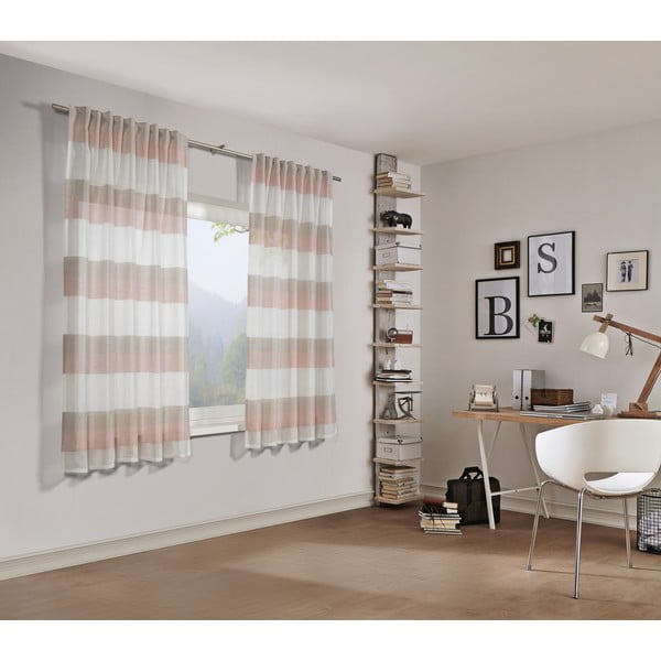 Tenda rosa 175x140 cm Etamine - Gardinia-image-2