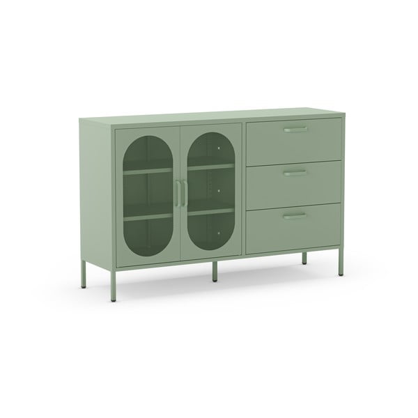 Cassettiera color menta 140x90 cm Diora - Marckeric-image-1