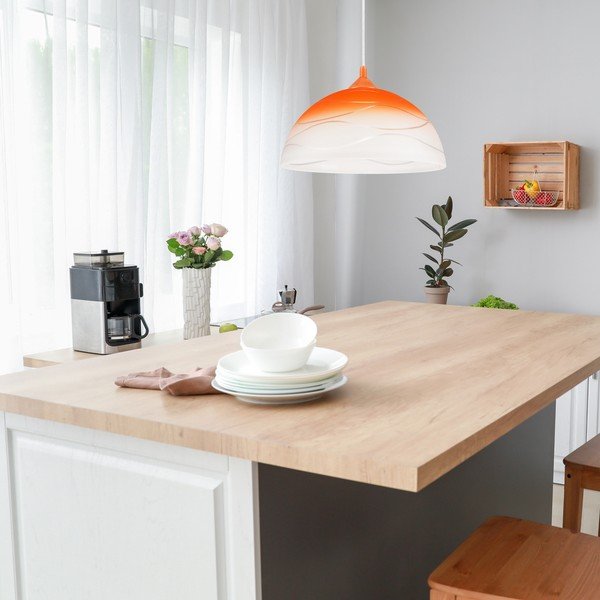 Lampadario arancione ø 30 cm Sfera – LAMKUR-image-3