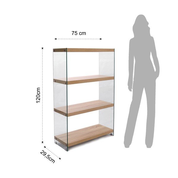 Libreria in rovere decor 75x120 cm Nancy - Tomasucci-image-2