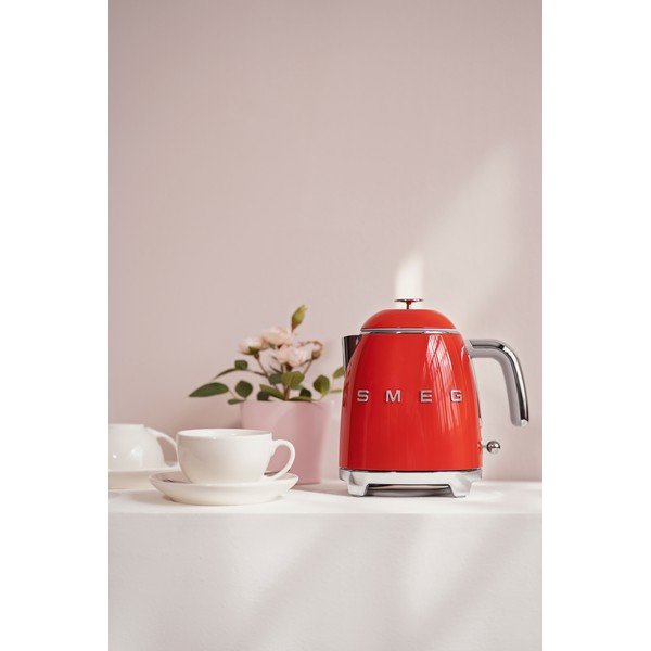 Bollitore rosso in acciaio inox 800 ml Retro Style - SMEG-image-1