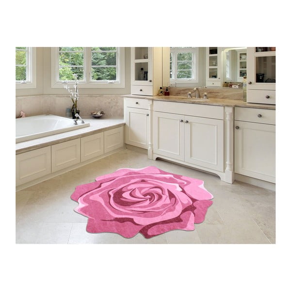 Tappeto Rose Duro, ⌀ 80 cm Pembe - Vitaus-image-1
