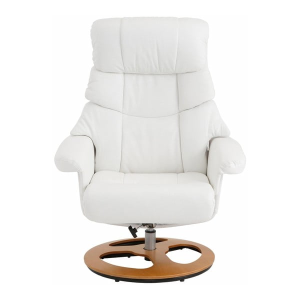 Set di poltrone bianche con pouf Tony - Støraa-image-1