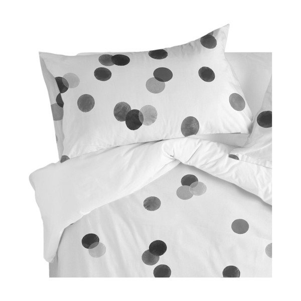 Set di 2 federe in cotone, 50 x 75 cm Shine Confetti - Blanc-image-2