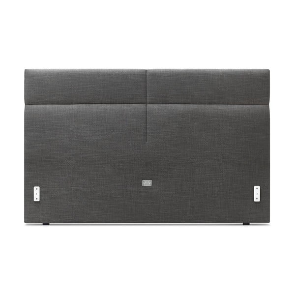 Letto matrimoniale imbottito nero con griglia 180x200 cm Elyna - Bobochic Paris-image-3