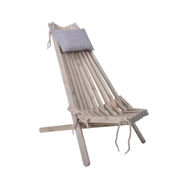 Sedia da giardino in legno grigio Falun - Garden Pleasure