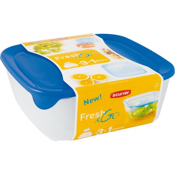 Set di 4 vasetti blu per alimenti Fresh&Go - Curver