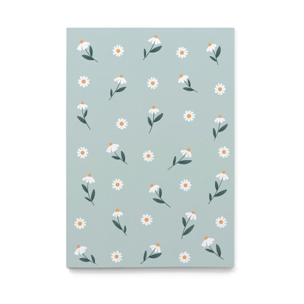 Quaderno sfoderato in carta riciclata A5 con motivo a margherita , 60 pagine - Printintin