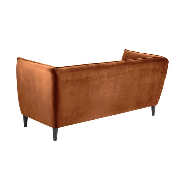 Divano in velluto arancione , 182 cm Jonna - Actona-image-3