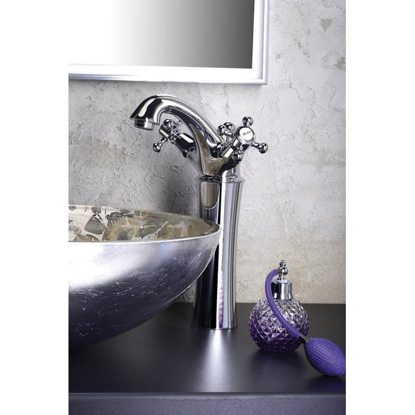 Rubinetto per lavandino rosa verticale Antea – Sapho-image-1