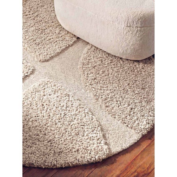 Tappeto rotondo color crema tessuto a mano ø 160 cm Lambeth Jasper – Ted Baker-image-2