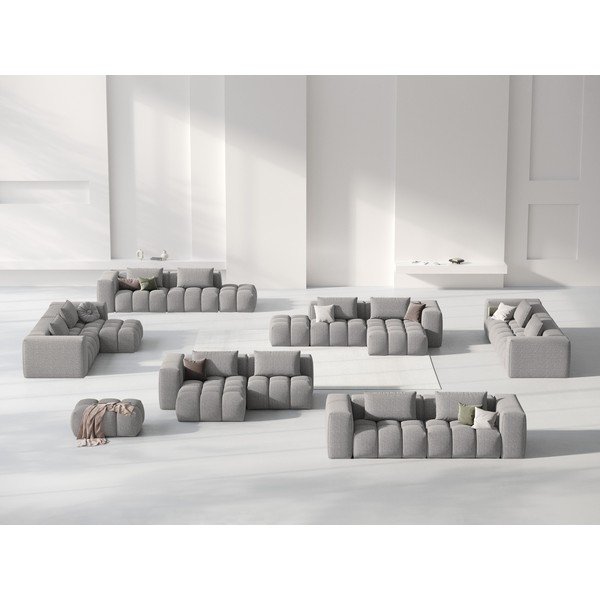 Divano angolare grigio (con penisola a sinistra/con chaise lounge) Verona – Cosmopolitan Design-image-1