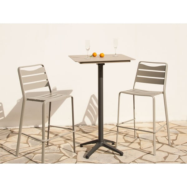Tavolo bar da giardino in alluminio 67x67 cm Spring - Ezeis-image-3