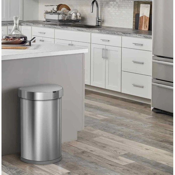Portarifiuti touchless in acciaio inox da 45 l - simplehuman-image-1