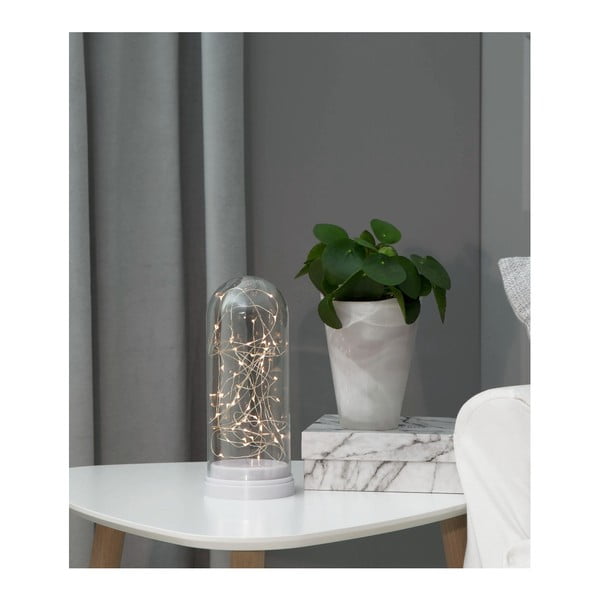 Decorazione a luce LED bianca Cupola di vetro, altezza 25 cm - Star Trading-image-4