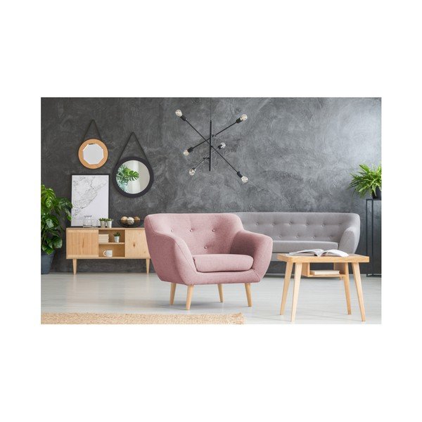 Poltrona rosa con gambe leggere Sicile - Mazzini Sofas-image-4