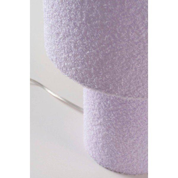 Lampada da tavolo lavanda in tessuto (altezza totale 44 cm) Aubra – Jotex-image-4