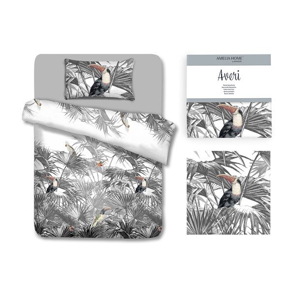 Biancheria da letto in cotone Toucan, 135 x 200 cm - AmeliaHome-image-2