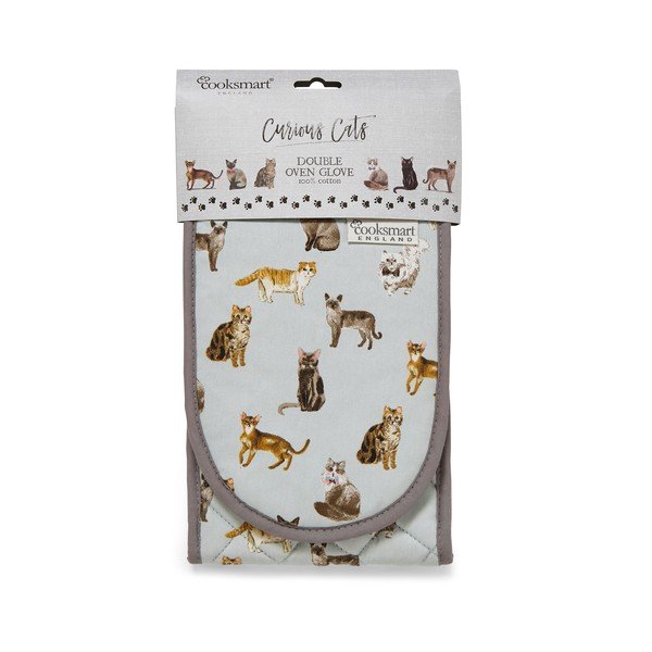 Presina doppia in cotone blu Curious Cats - Cooksmart ®-image-2