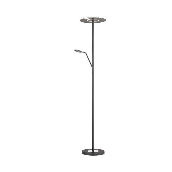 Lampada da terra con intensità regolabile nera (altezza 180 cm) Dent – Fischer & Honsel-image-3