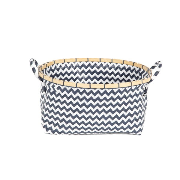 Cestino portaoggetti blu e bianco Zigzag Zig Zag - Compactor-image-3