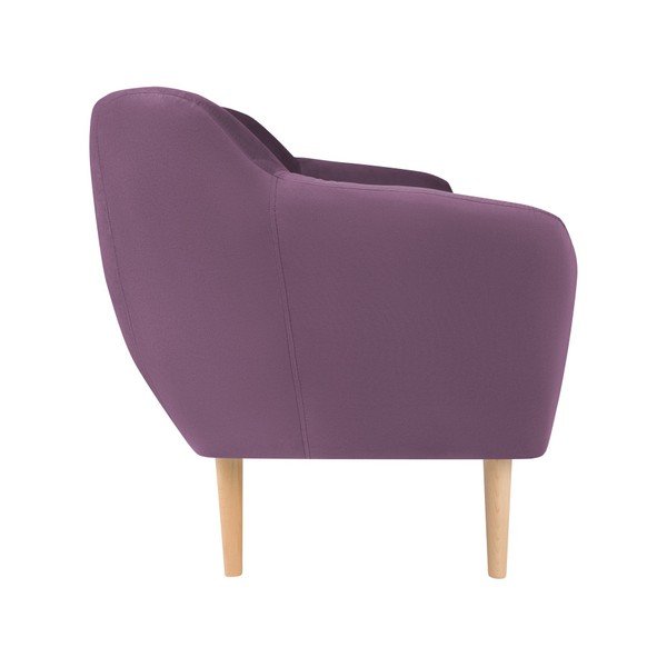 Divano in velluto viola Sardaigne, 188 cm - Mazzini Sofas-image-2