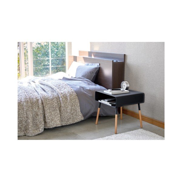 Tavolino nero, altezza 35 cm Plain - YAMAZAKI-image-3